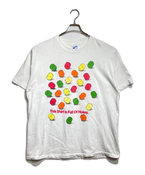 Hanes（ヘインズ）Hanes (ヘインズ) 90sプリントTシャツ ホワイト サイズ:XLの古着・服飾アイテム