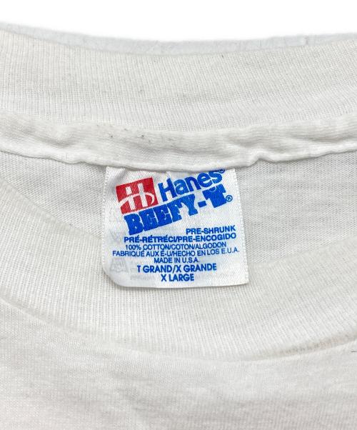 Hanes（ヘインズ）Hanes (ヘインズ) 90sプリントTシャツ ホワイト サイズ:XLの古着・服飾アイテム