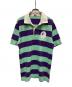 A BATHING APE（アベイシングエイプ）の古着「ラガーシャツ」｜パープル×グリーン