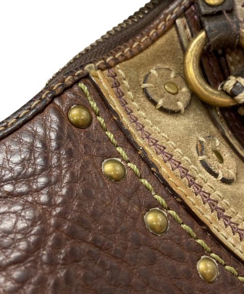 COACH（コーチ）COACH (コーチ) ハーフムーンスタッズワンショルダーバッグ/Half-Moon Studded One-Shoulder Bag ブラウン サイズ:不明の古着・服飾アイテム