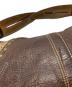 中古・古着 COACH (コーチ) ハーフムーンスタッズワンショルダーバッグ/Half-Moon Studded One-Shoulder Bag ブラウン サイズ:不明：20000円