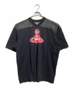 Vivienne Westwood RED LABELヴィヴィアンウエストウッドレッドレーベル）の古着「Orb Football Jersey/オーブフットボールTシャツ」｜ブラック