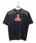 Vivienne Westwood RED LABEL（ヴィヴィアンウエストウッドレッドレーベル）の古着「Orb Football Jersey/オーブフットボールTシャツ」｜ブラック