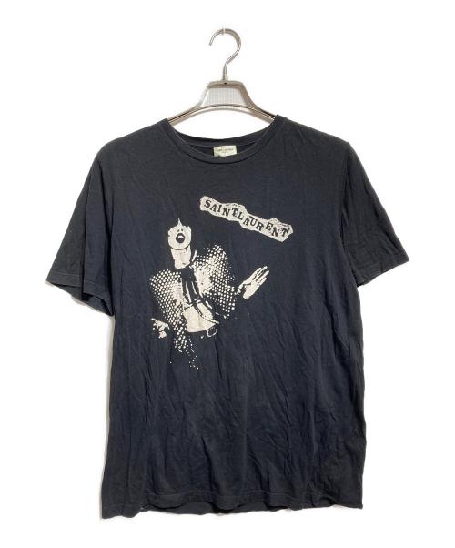 Saint Laurent Paris（サンローランパリ）Saint Laurent Paris (サンローランパリ) ロックンロール グラフィック Tシャツ/Rock 'n' Roll Graphic T-Shirt ブラック サイズ:Sの古着・服飾アイテム