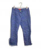 Vivienne Westwood RED LABELヴィヴィアンウエストウッドレッドレーベル）の古着「カモフラフリンジパンツ / Camouflage Fringe Pants」｜ネイビー