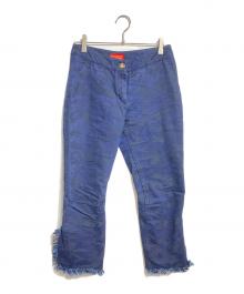 Vivienne Westwood RED LABEL（ヴィヴィアンウエストウッドレッドレーベル）の古着「カモフラフリンジパンツ / Camouflage Fringe Pants」｜ネイビー