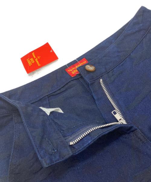 Vivienne Westwood RED LABEL（ヴィヴィアンウエストウッドレッドレーベル）Vivienne Westwood RED LABEL (ヴィヴィアンウエストウッドレッドレーベル) カモフラフリンジパンツ / Camouflage Fringe Pants ネイビー サイズ:2の古着・服飾アイテム