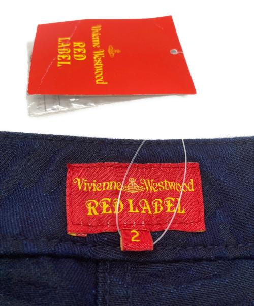 Vivienne Westwood RED LABEL（ヴィヴィアンウエストウッドレッドレーベル）Vivienne Westwood RED LABEL (ヴィヴィアンウエストウッドレッドレーベル) カモフラフリンジパンツ / Camouflage Fringe Pants ネイビー サイズ:2の古着・服飾アイテム