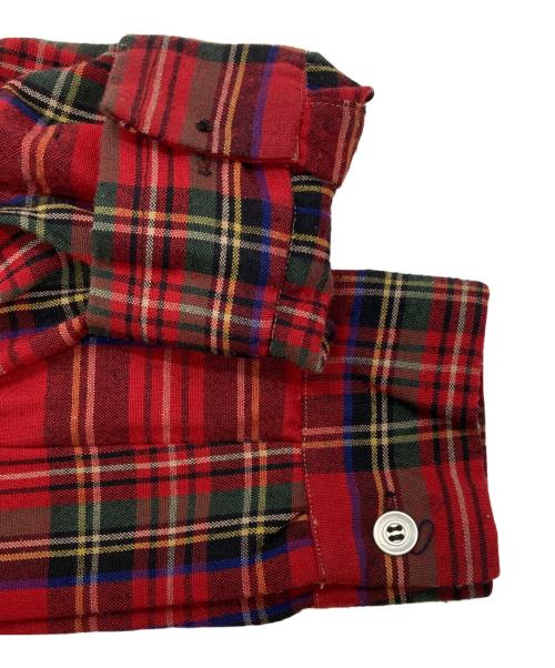 macgregor（マクレガー）macgregor (マクレガー) 50’s タータンチェック開襟シャツ/Open-collar shirt レッド サイズ:Mの古着・服飾アイテム