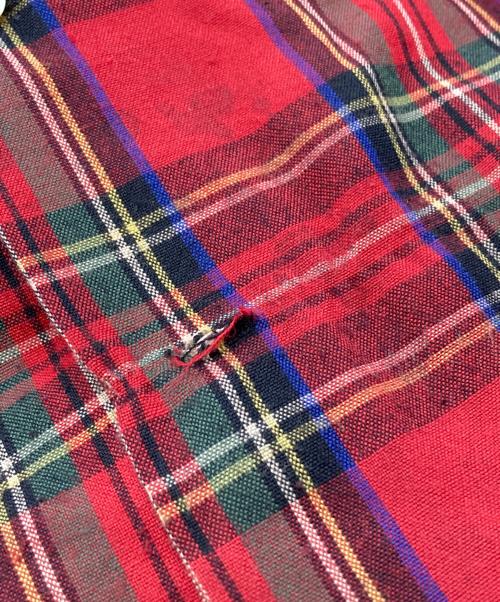 macgregor（マクレガー）macgregor (マクレガー) 50’s タータンチェック開襟シャツ/Open-collar shirt レッド サイズ:Mの古着・服飾アイテム