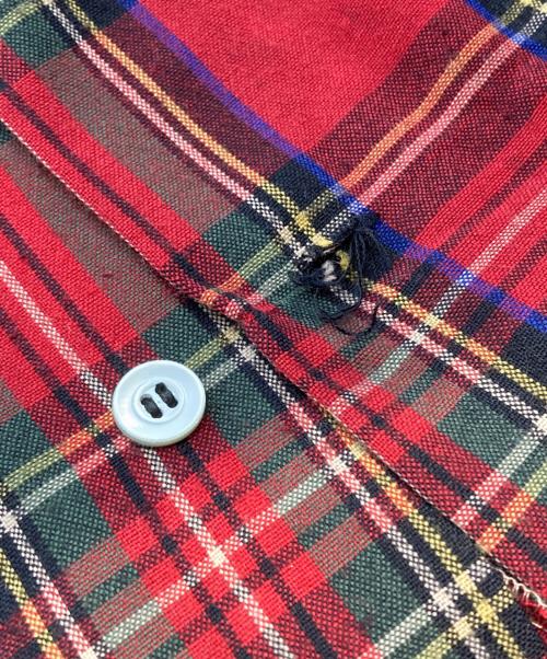 macgregor（マクレガー）macgregor (マクレガー) 50’s タータンチェック開襟シャツ/Open-collar shirt レッド サイズ:Mの古着・服飾アイテム