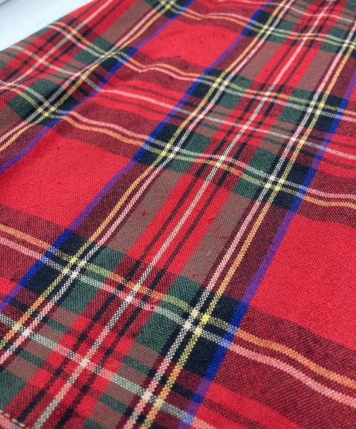 macgregor（マクレガー）macgregor (マクレガー) 50’s タータンチェック開襟シャツ/Open-collar shirt レッド サイズ:Mの古着・服飾アイテム