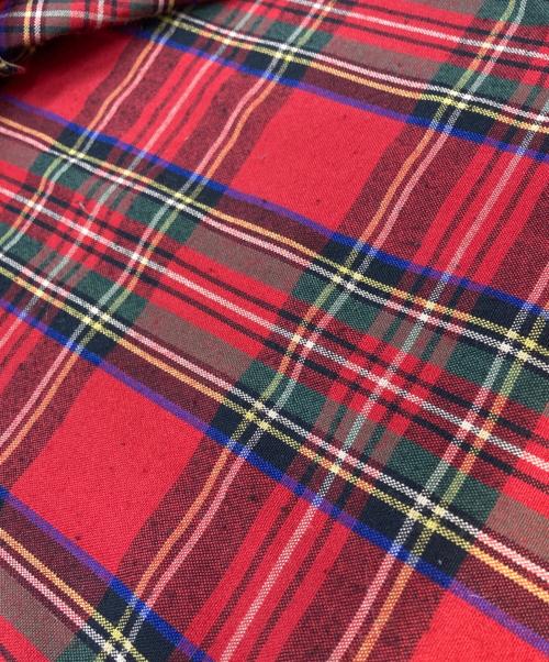 macgregor（マクレガー）macgregor (マクレガー) 50’s タータンチェック開襟シャツ/Open-collar shirt レッド サイズ:Mの古着・服飾アイテム