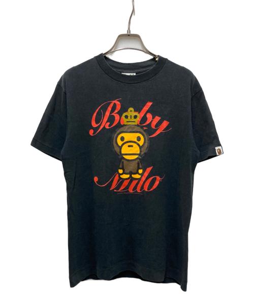 BAPE BY A BATHING APE（ベイプバイアベイシングエイプ）BAPE BY A BATHING APE (ベイプバイアベイシングエイプ) 00'S ベイビーマイロTee ブラック サイズ:Sの古着・服飾アイテム