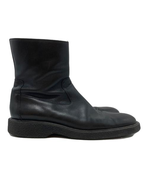GUCCI（グッチ）GUCCI (グッチ) サイドジップレザーブーツ/Side-zip leather boots ブラック サイズ:43 1/2の古着・服飾アイテム