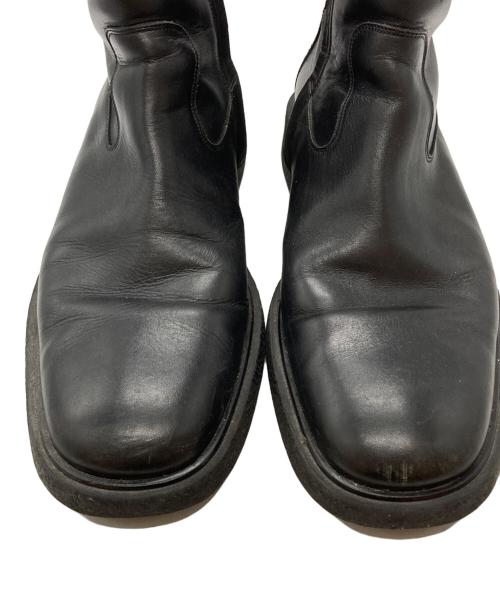 GUCCI（グッチ）GUCCI (グッチ) サイドジップレザーブーツ/Side-zip leather boots ブラック サイズ:43 1/2の古着・服飾アイテム