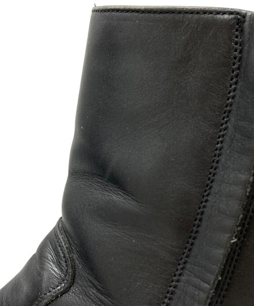 GUCCI（グッチ）GUCCI (グッチ) サイドジップレザーブーツ/Side-zip leather boots ブラック サイズ:43 1/2の古着・服飾アイテム