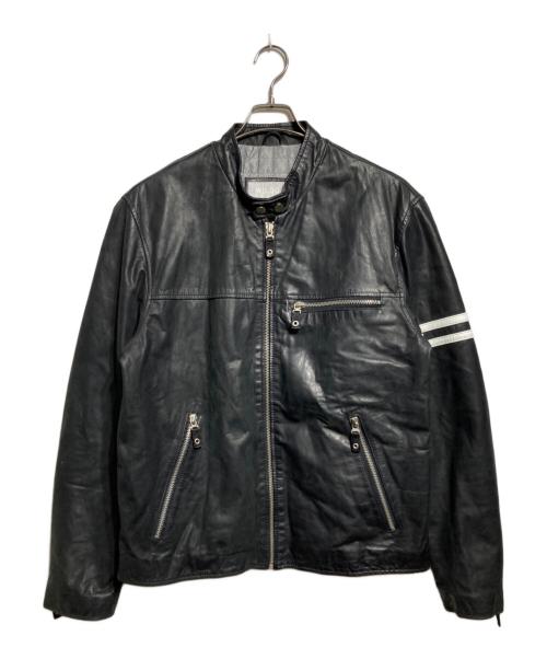 wilsons leather（ウィルソンズレザー）WILSONS LEATHER (ウィルソンズレザー) 90’sレザージャケット ブラック サイズ:Lの古着・服飾アイテム