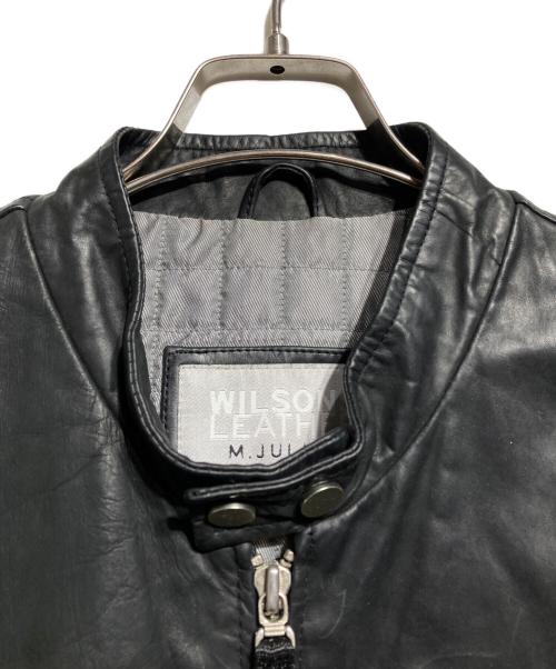 wilsons leather（ウィルソンズレザー）WILSONS LEATHER (ウィルソンズレザー) 90’sレザージャケット ブラック サイズ:Lの古着・服飾アイテム