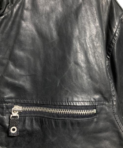 wilsons leather（ウィルソンズレザー）WILSONS LEATHER (ウィルソンズレザー) 90’sレザージャケット ブラック サイズ:Lの古着・服飾アイテム
