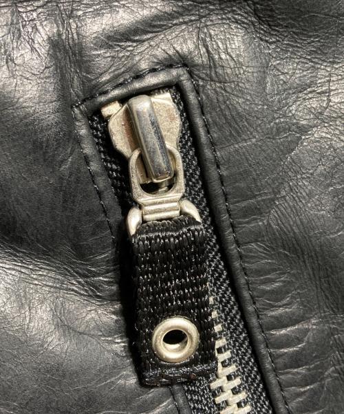 wilsons leather（ウィルソンズレザー）WILSONS LEATHER (ウィルソンズレザー) 90’sレザージャケット ブラック サイズ:Lの古着・服飾アイテム