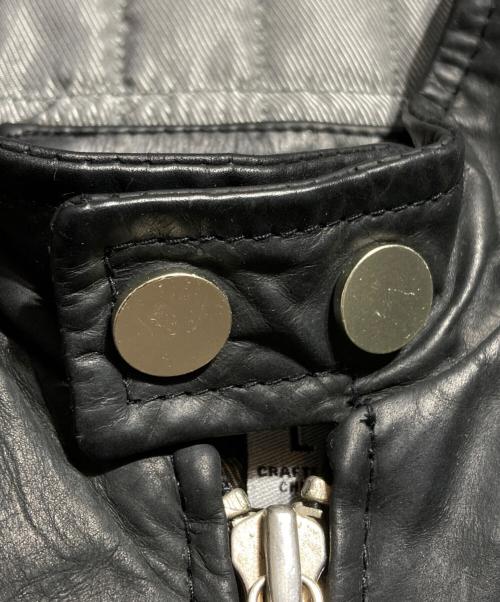 wilsons leather（ウィルソンズレザー）WILSONS LEATHER (ウィルソンズレザー) 90’sレザージャケット ブラック サイズ:Lの古着・服飾アイテム