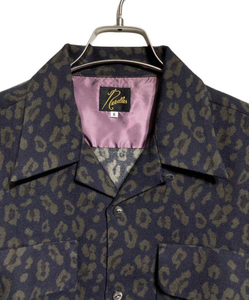 Needles（ニードルズ）Needles (ニードルズ) レオパードオープンカラーシャツ/Leopard Print Open-Collar Shirt ブラック×カーキ サイズ:Sの古着・服飾アイテム