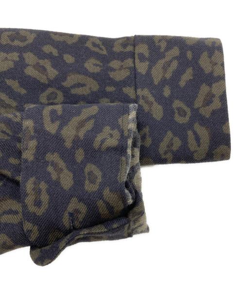 Needles（ニードルズ）Needles (ニードルズ) レオパードオープンカラーシャツ/Leopard Print Open-Collar Shirt ブラック×カーキ サイズ:Sの古着・服飾アイテム