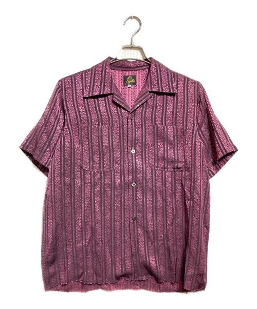 Needles（ニードルズ）Needles (ニードルズ) C.O.B S/S One-Up Shirt/半袖シャツ ブラック×ピンク サイズ:XSの古着・服飾アイテム