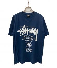 stussy（ステューシー）の古着「プリントTシャツ」｜ネイビー