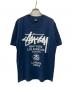 stussy（ステューシー）の古着「プリントTシャツ」｜ネイビー