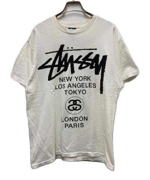 stussy（ステューシー）stussy (ステューシー) 00’sプリントTシャツ ホワイト サイズ:Mの古着・服飾アイテム