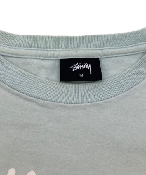 stussy（ステューシー）stussy (ステューシー) プリントTシャツ ブルー サイズ:Mの古着・服飾アイテム