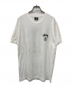 stussyステューシー）の古着「プリントTシャツ」｜ホワイト