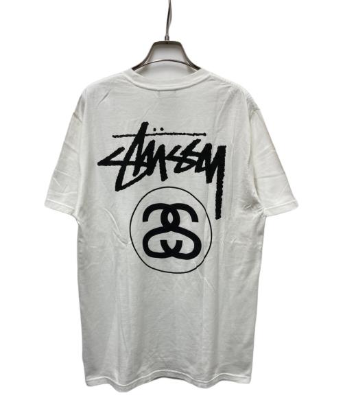stussy（ステューシー）stussy (ステューシー) プリントTシャツ ホワイト サイズ:Mの古着・服飾アイテム