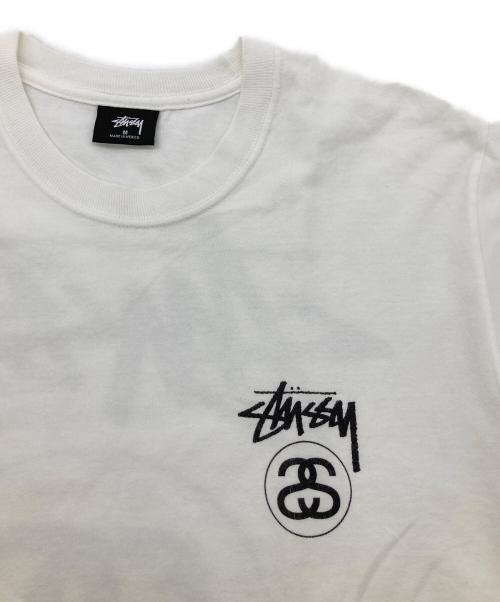 stussy（ステューシー）stussy (ステューシー) プリントTシャツ ホワイト サイズ:Mの古着・服飾アイテム