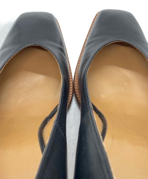 KATIM（カチム）KATIM (カチム) スクエアトゥーパンプス/Square-toe pumps ブラック サイズ:36 1/2の古着・服飾アイテム
