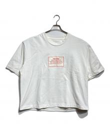 Maison Margiela（メゾンマルジェラ）の古着「“Caution”Big Tee/コーションビッグTシャツ」｜ホワイト