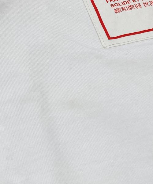 Maison Margiela（メゾンマルジェラ）Maison Margiela (メゾンマルジェラ) “Caution”Big Tee/コーションビッグTシャツ ホワイト サイズ:50の古着・服飾アイテム