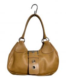 PRADA（プラダ）の古着「レザーワンショルダーバッグ/ Leather one-shoulder bag」｜ブラウン