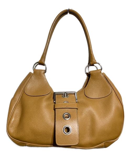 PRADA（プラダ）PRADA (プラダ) レザーワンショルダーバッグ/ Leather one-shoulder bag ブラウン サイズ:不明の古着・服飾アイテム