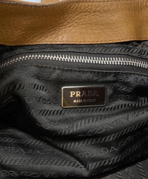 PRADA（プラダ）PRADA (プラダ) レザーワンショルダーバッグ/ Leather one-shoulder bag ブラウン サイズ:不明の古着・服飾アイテム