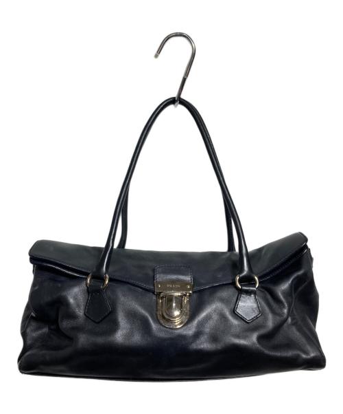 PRADA（プラダ）PRADA (プラダ) レザーワンショルダーバッグ/Leather one-shoulder bag ブラック サイズ:不明の古着・服飾アイテム