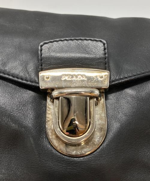 PRADA（プラダ）PRADA (プラダ) レザーワンショルダーバッグ/Leather one-shoulder bag ブラック サイズ:不明の古着・服飾アイテム