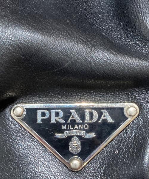 PRADA（プラダ）PRADA (プラダ) レザーワンショルダーバッグ/Leather one-shoulder bag ブラック サイズ:不明の古着・服飾アイテム