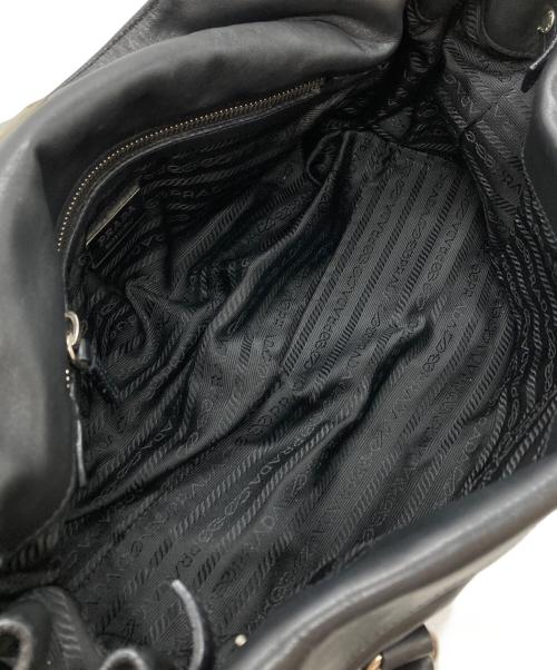 PRADA（プラダ）PRADA (プラダ) レザーワンショルダーバッグ/Leather one-shoulder bag ブラック サイズ:不明の古着・服飾アイテム