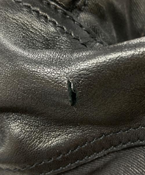 PRADA（プラダ）PRADA (プラダ) キャンバス×レザー切替ミニボストンバッグ/Canvas and Leather Panel Mini Boston Bag グレー×ブラック サイズ:不明の古着・服飾アイテム