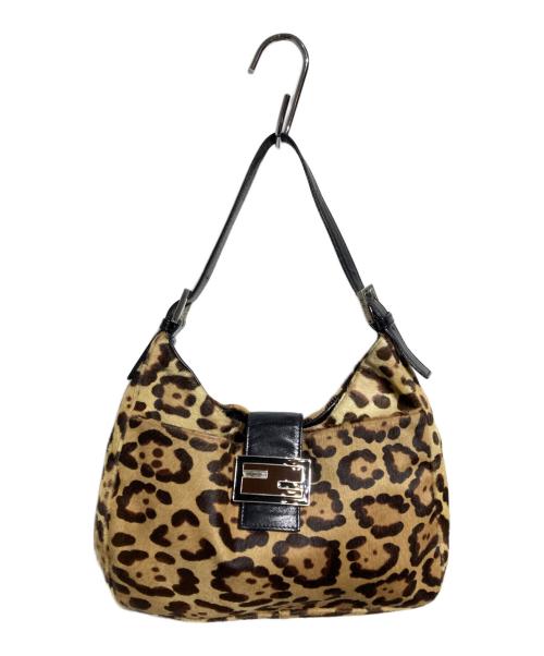 FENDI（フェンディ）FENDI (フェンディ) ハラコワンショルダーショルダーバッグ/Hair-on-hide one-shoulder bag ブラウン サイズ:不明の古着・服飾アイテム