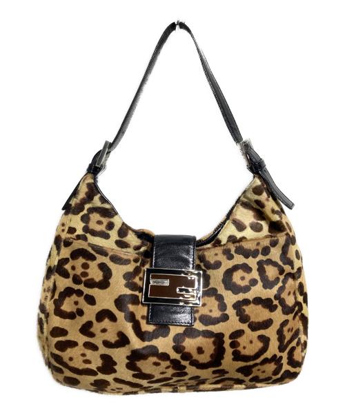 FENDI（フェンディ）FENDI (フェンディ) ハラコワンショルダーショルダーバッグ/Hair-on-hide one-shoulder bag ブラウン サイズ:不明の古着・服飾アイテム