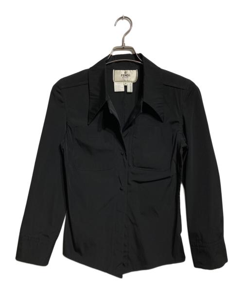 FENDI（フェンディ）FENDI (フェンディ) ナイロンシャツ ブラック サイズ:38の古着・服飾アイテム